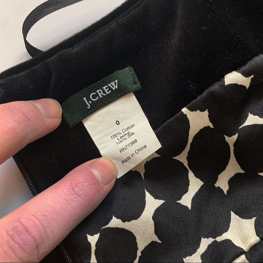 J Crew Velvet Strapless Dress - Picture 4 of 7